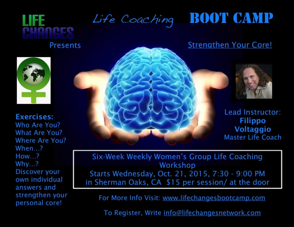 Life Coaching Boot Camp Women's Group Workshop Flyer